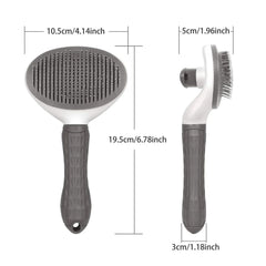 Self-Cleaning Pet Grooming Brush — Massage & Deshedding