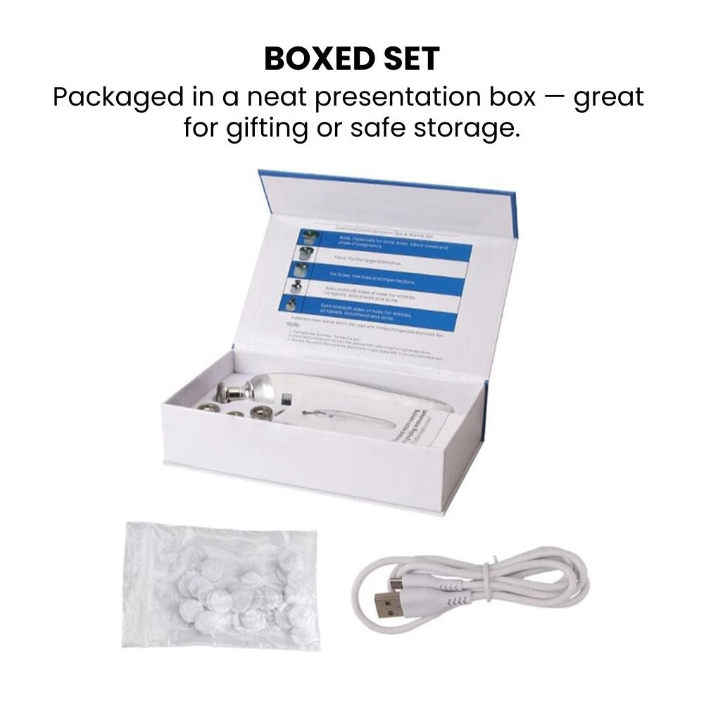 Handheld Diamond Dermabrasion Facial Skin Care Machine - boxed set