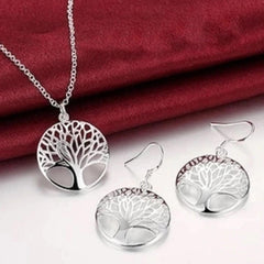 Exquisite Water Drop Styled Pendant Jewelry Set - Metal Toned - dealskart.com.au