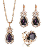 Women's Elegant and Shimmery Rhinestone Studded Jewelry Set - dealskart.com.au