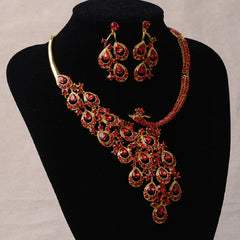 Women's Exquisite Looking Necklace Set - Rhinestone Embellished - dealskart.com.au