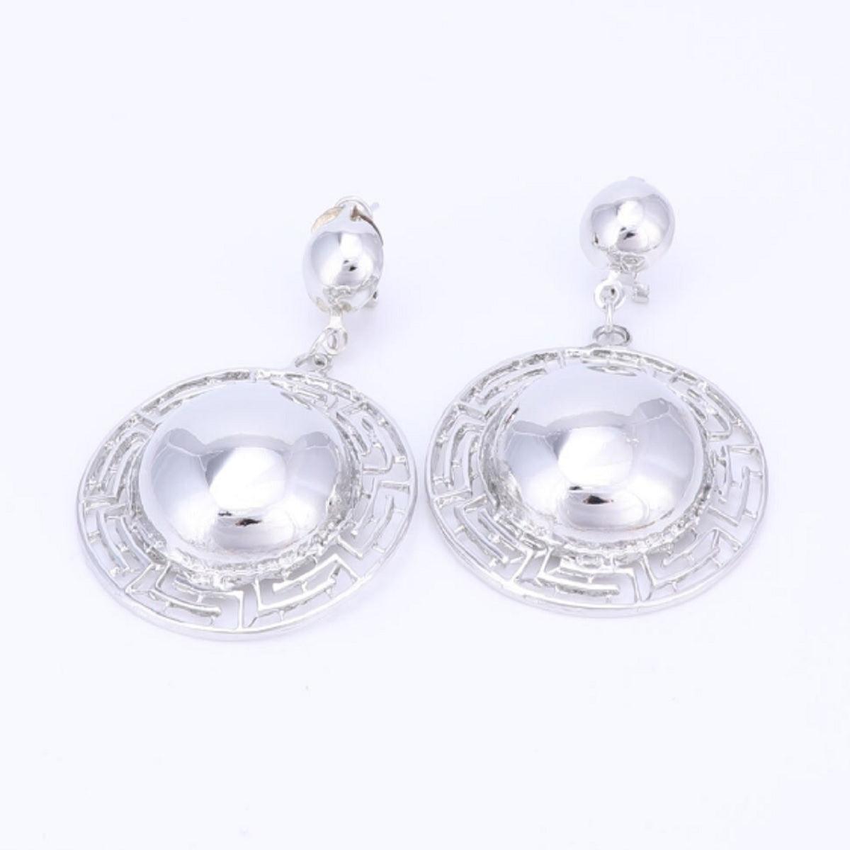 Women's Bridal Collection Geometric Design Necklace Set - dealskart.com.au
