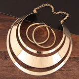 KMVEXO Women's Decorous Gold Finished Necklace Set - dealskart.com.au