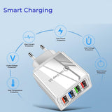 Fast Charging Quick Charge 3.0 Wall Adapter - 4 Outputs - dealskart.com.au