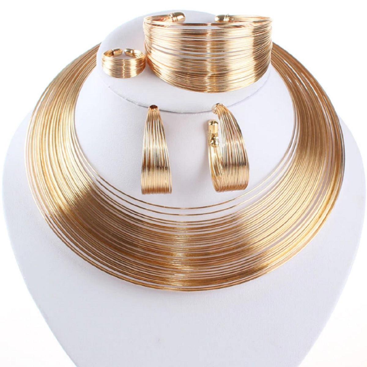 Carol Jewelry Women's Designer Wire Necklace Set - dealskart.com.au