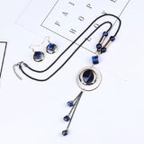 Women's Acrylic Made Long Tassel Pendant Set - Beaded - dealskart.com.au