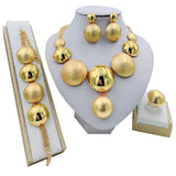 Liffly Women's Bridal Collection Large Necklace Set - Gold Finished - dealskart.com.au