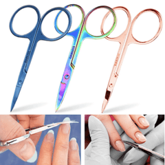 Stainless Steel Nail Cutile Cutter Scissors - 2/ 3 Pcs - dealskart.com.au