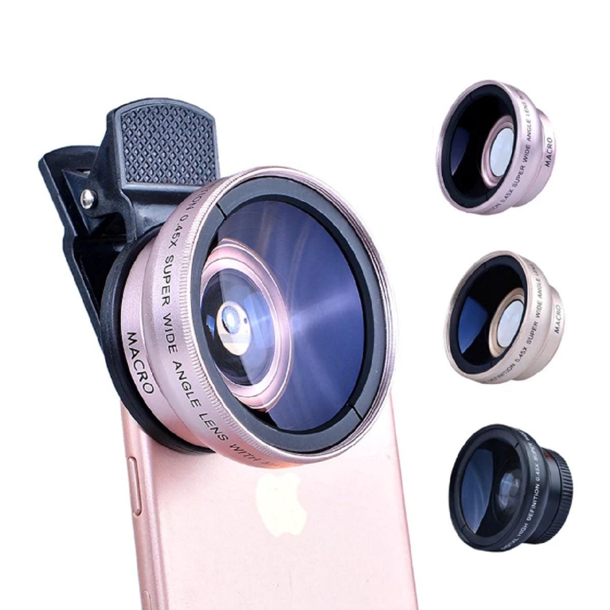 Apexel Mobile Phone Camera Lens - Wide Angle, Macro - dealskart.com.au