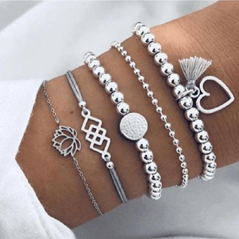 2020 Bohemian Bracelets & Bangles Set Vintage Bead Boho Charm Bracelet For Women Jewelry Accessories Pulseras Mujer Bijoux Femme - dealskart.com.au