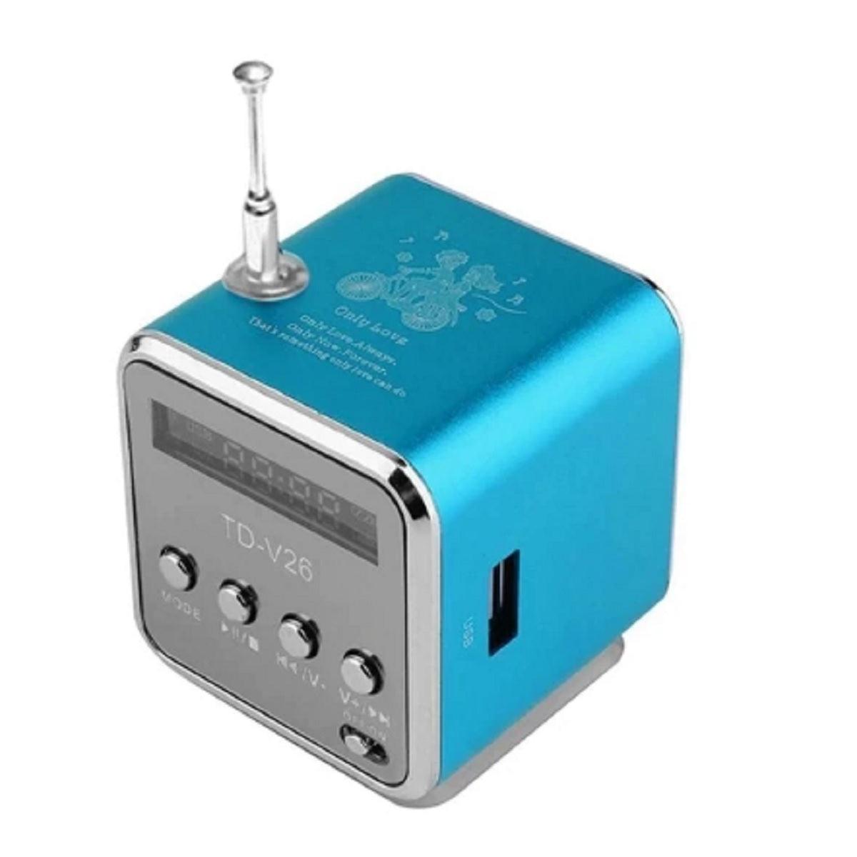 TD-V26 Portable Mini Stereo FM Radio - USB Support - dealskart.com.au