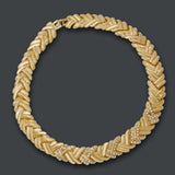 Liffly Bridal Collection Gold Finished Necklace Set - Crystal Studded - dealskart.com.au