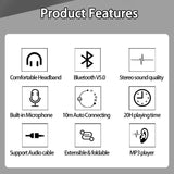Bluetooth Wireless Foldable Stereo Headphone - dealskart.com.au