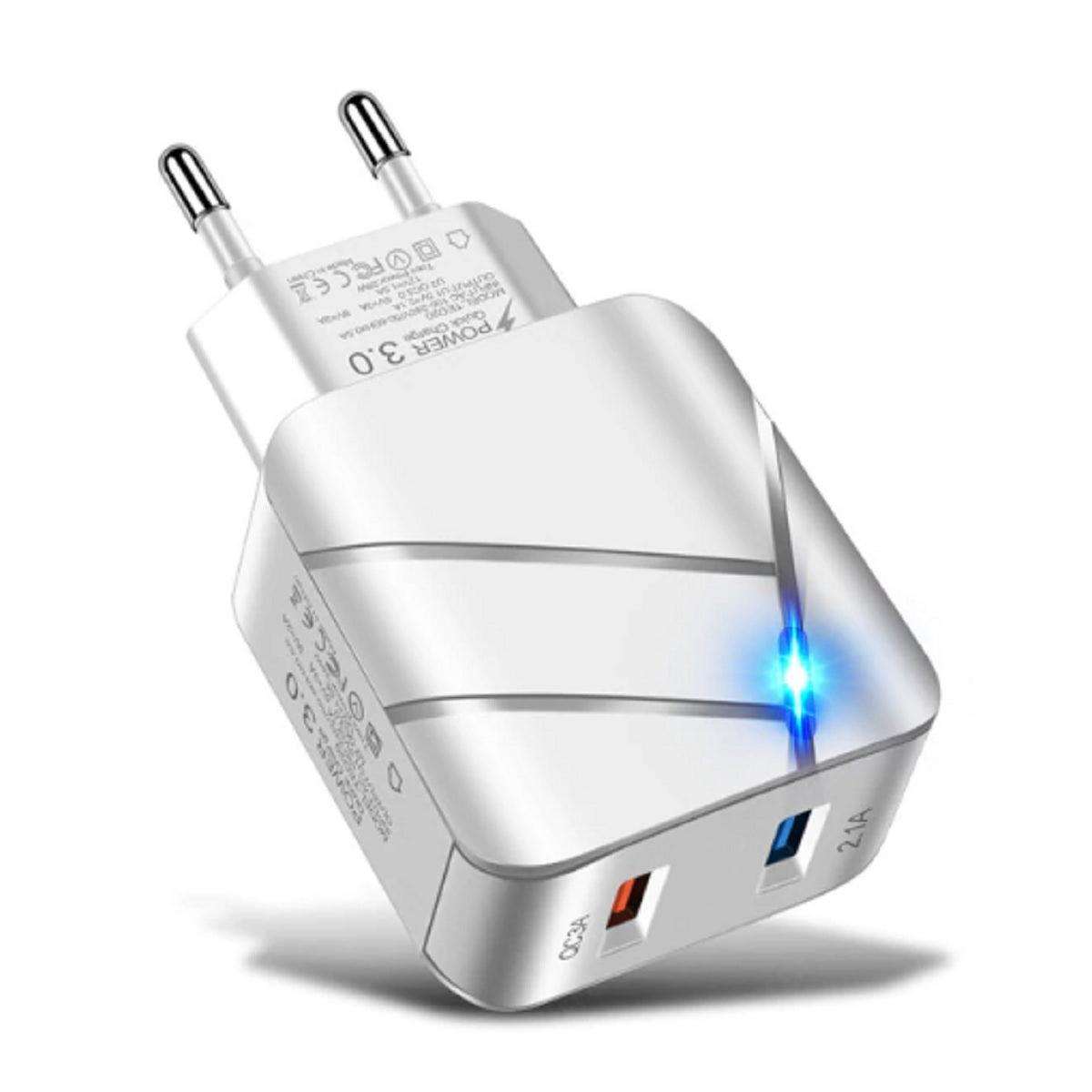 Dual Output Fast Charging USB Adapter - 28W Fast Charging - dealskart.com.au