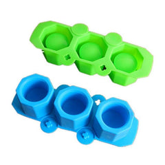 3 Holes Multipurpose Polygonal Flower Pot candle mould - dealskart.com.au