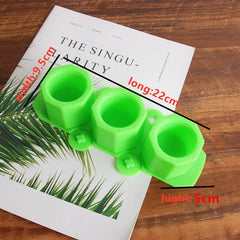 3 Holes Multipurpose Polygonal Flower Pot candle mould - dealskart.com.au