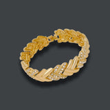 Liffly Bridal Collection Gold Finished Necklace Set - Crystal Studded - dealskart.com.au