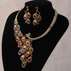 Women's Exquisite Looking Necklace Set - Rhinestone Embellished - dealskart.com.au