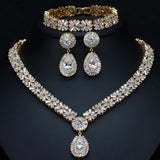 Women's Exclusive Necklace Set - Dubai Gold/ Silver Plated - dealskart.com.au