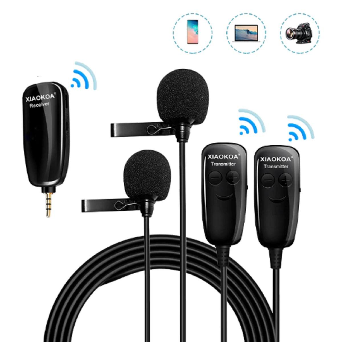 UHF Wireless Lavalier Lapel Microphone - Receiver & Transmitter - dealskart.com.au