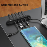 Desktop USB Cable Organizer - Flexible and Sturdy - dealskart.com.au