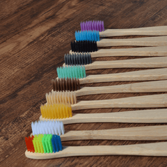 Organic and Eco-Friendly Bamboo Toothbrush Set - 10 Pcs - dealskart.com.au