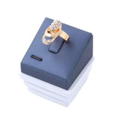 Shimmery Crystal Embellished Jewelry Set - Gold Finished - dealskart.com.au