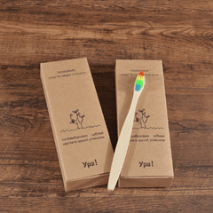 Organic and Eco-Friendly Bamboo Toothbrush Set - 10 Pcs - dealskart.com.au