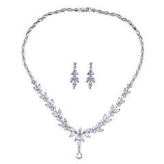 Emmaya Exquisite Women's Silver Finished Jewelry Set - dealskart.com.au