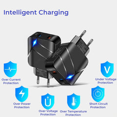 Dual Output Fast Charging USB Adapter - 28W Fast Charging - dealskart.com.au