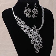 Women's Exquisite Looking Necklace Set - Rhinestone Embellished - dealskart.com.au