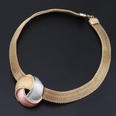 Carol Jewelry Women's Necklace Set - Dubai Silver Plated - dealskart.com.au