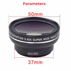 Apexel Professional Phone Camera Lens - 0.45x/12.5x - dealskart.com.au