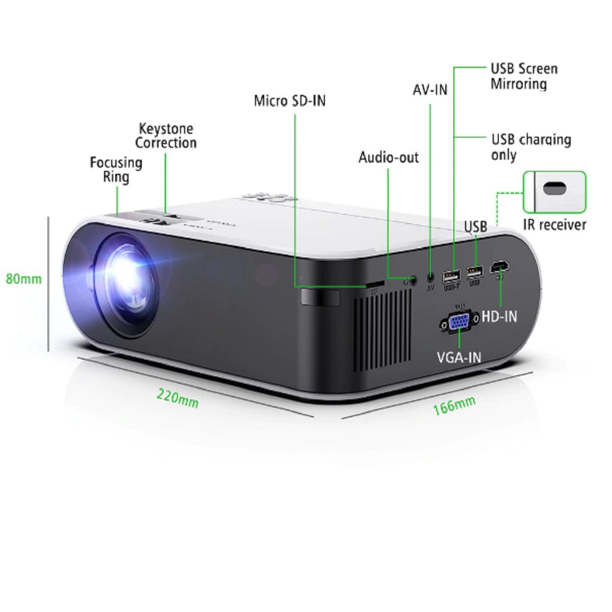 ThundeaL TD60 Mini Portable Projector - Wifi Enabled - dealskart.com.au