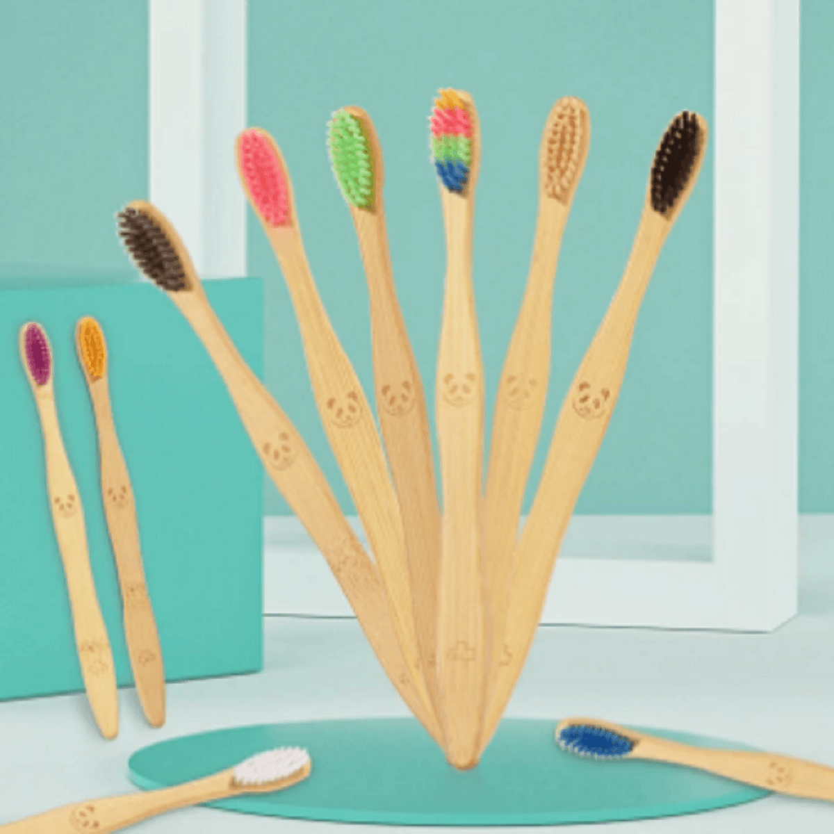 Eco-Friendly Bamboo Made Sensitive Toothbrush - 12 Pcs - dealskart.com.au