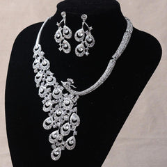 Women's Exquisite Looking Necklace Set - Rhinestone Embellished - dealskart.com.au