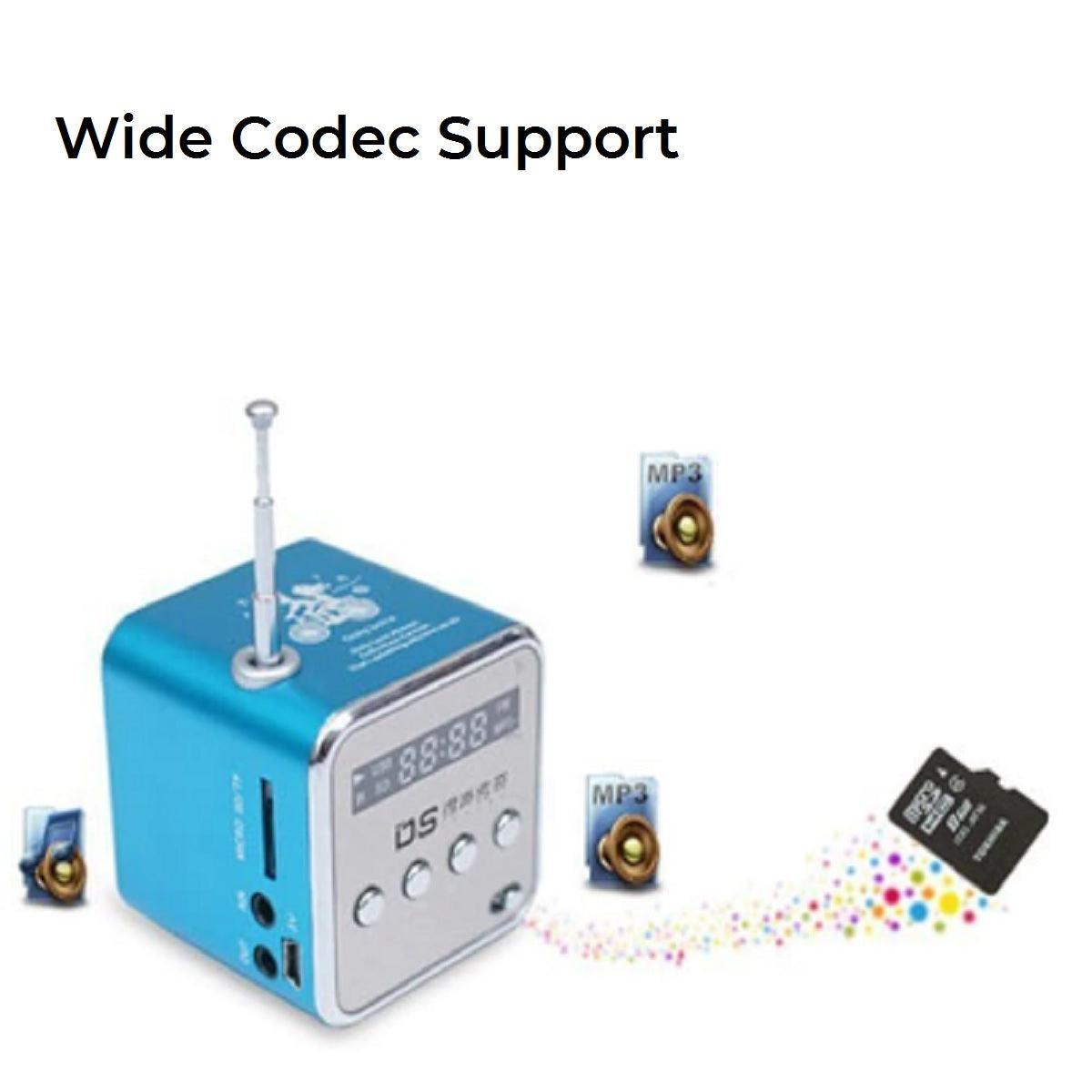 TD-V26 Portable Mini Stereo FM Radio - USB Support - dealskart.com.au