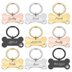 Personalised ID Tag Anti-Lost Key Chain Pendant for Dogs and Pets - dealskart.com.au