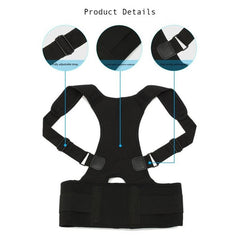 Waist Support- Adjustable Magnetic Posture Back Support Waist Trimmer Belt - dealskart.com.au