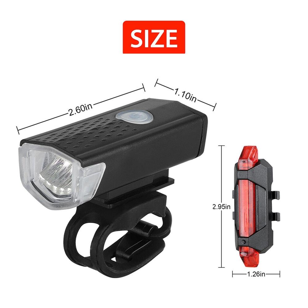 USB Rechargeable Waterproof Bike Flashlight Lamp - dealskart.com.au