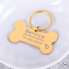 Personalised ID Tag Anti-Lost Key Chain Pendant for Dogs and Pets - dealskart.com.au