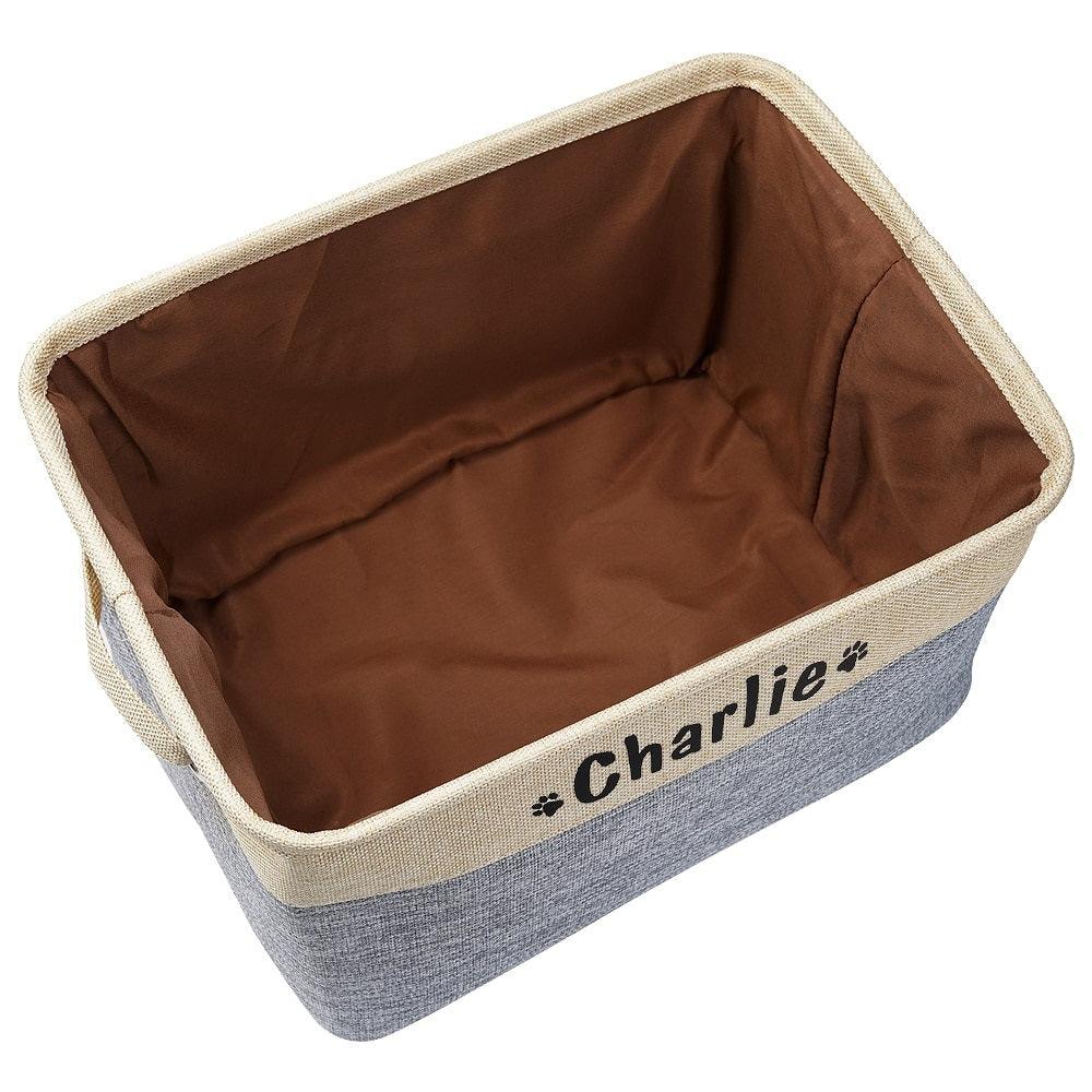 Pet Accessories and Supplies Personalised Storage Basket - dealskart.com.au