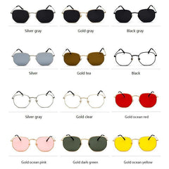 Unisex Vintage Square Metal Frame Sunglasses - dealskart.com.au