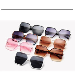 Black Squared Oversized Big Frame Fashion Sunglass - dealskart.com.au