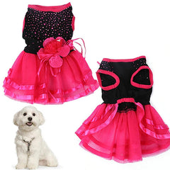 Pet Dog Cute Floral Princess Dress - dealskart.com.au