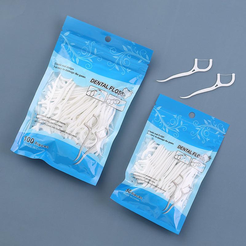 50/100 PCs Dental Flosser Picks | Interdental Brush Dental Floss | Oral Hygiene - dealskart.com.au