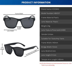 Hooban Square Fashion Polarised Unisex Sunglasses - dealskart.com.au