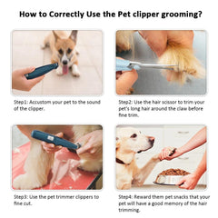 Pet Accessories- Dog Grooming Fine Hair Cutting Trimmer and Grooming Kit - dealskart.com.au