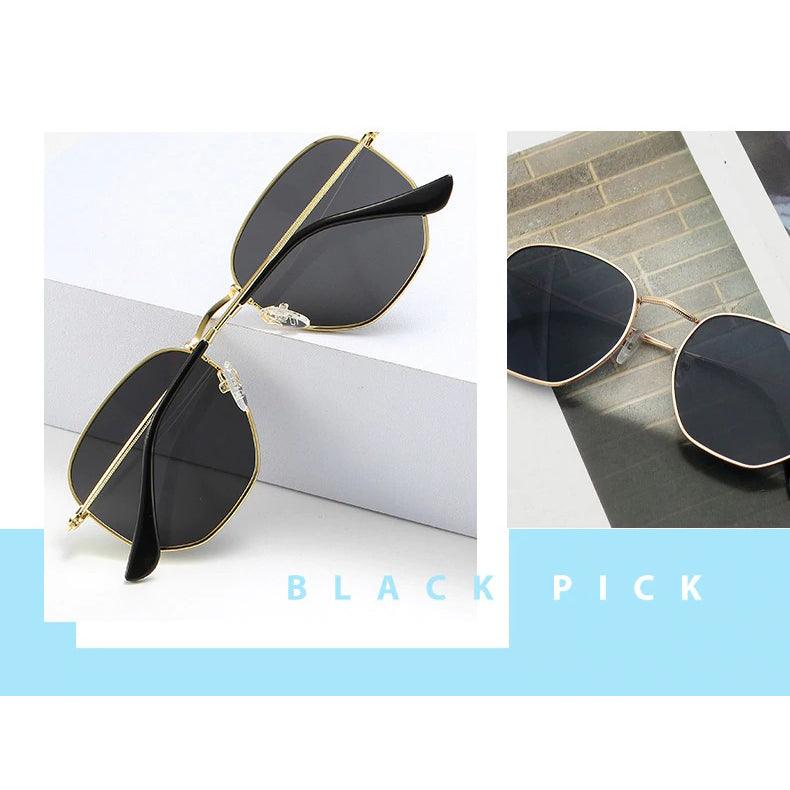 Unisex Vintage Square Metal Frame Sunglasses - dealskart.com.au