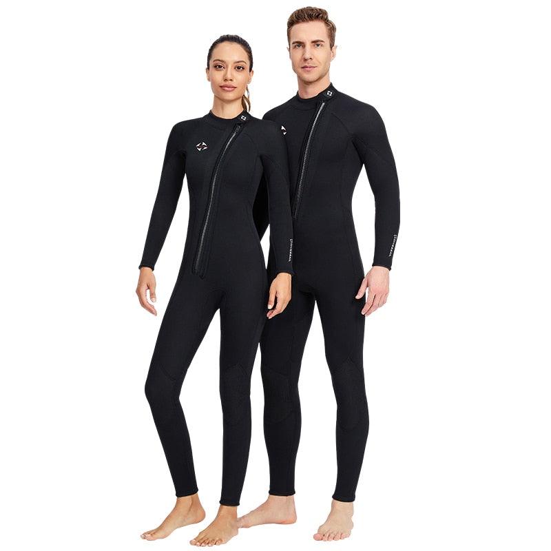 Premium Neoprene Wetsuit One-Piece Suits 3MM for Men and Women - Surf Scuba Diving - dealskart.com.au
